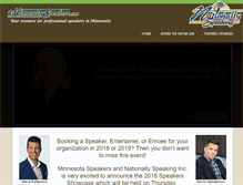 Tablet Screenshot of minnesotaspeakersshowcase.com